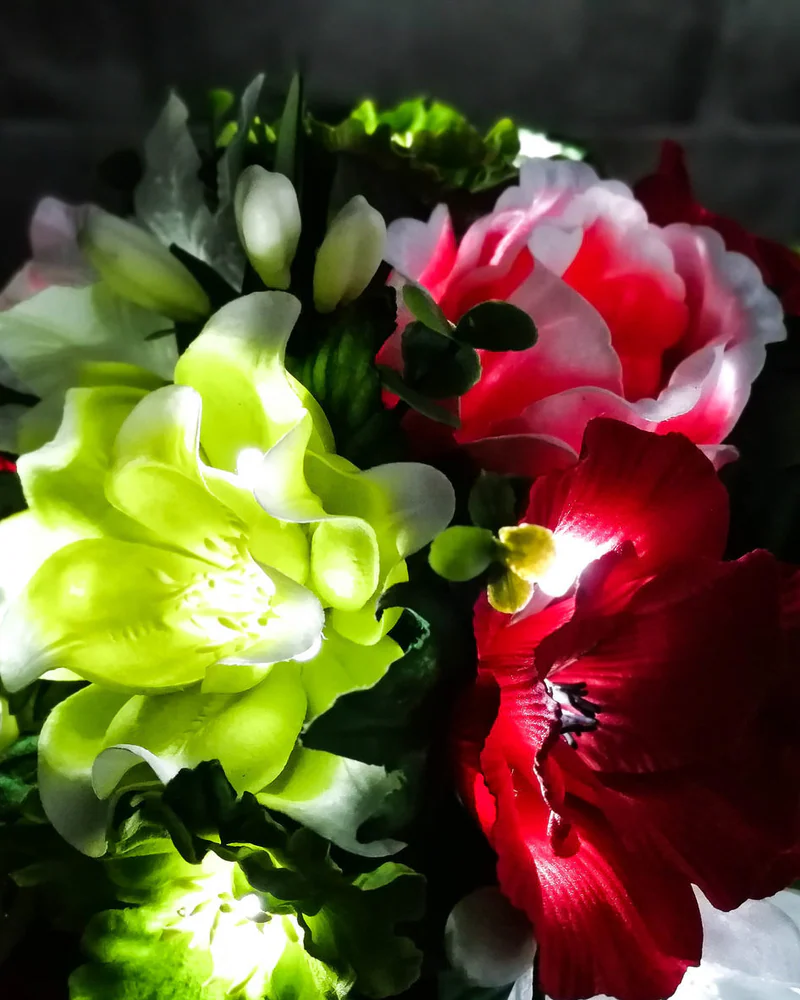 Букет-ночник «Пламенное сердце»