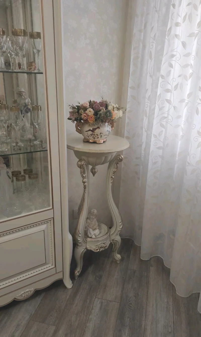 Подставка под цветы 43 см (белый)