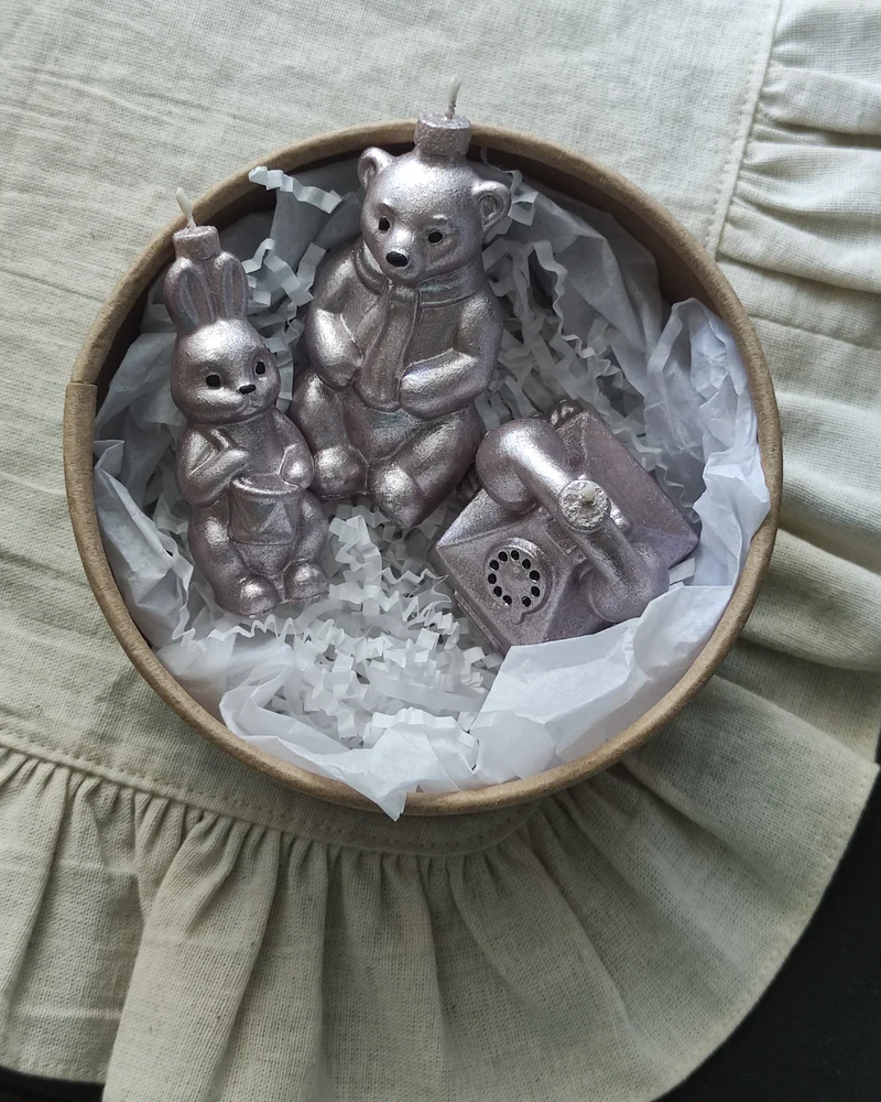 Свечи "Новогодние игрушки" набор