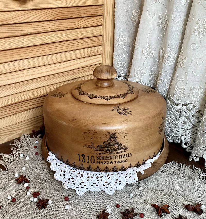 Хлебница/блинница клош «Долина мельниц»