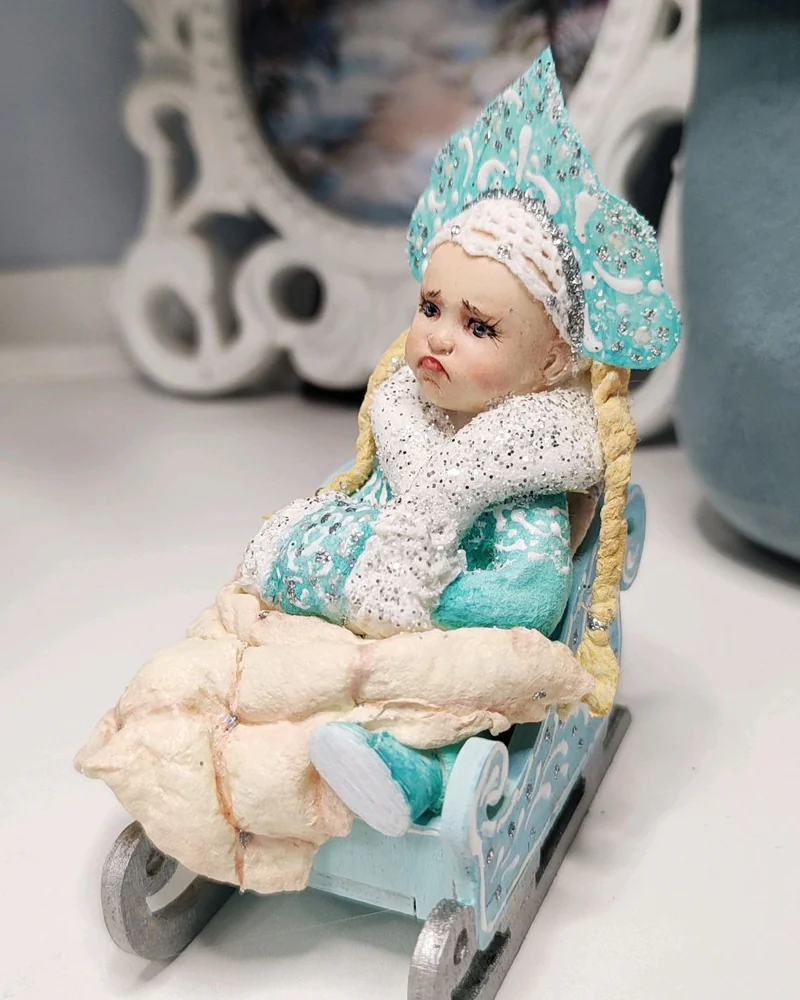 Ёлочная игрушка из ваты