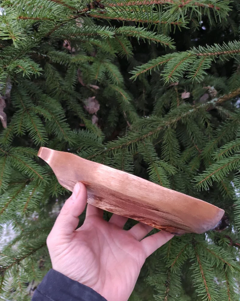 Миска из капа берёзы, морённая чагой — Миска из капа берёзы, морённая чагой