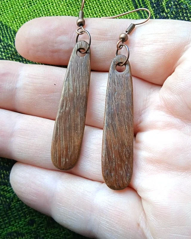 Серьги из дерева ипе — Основной