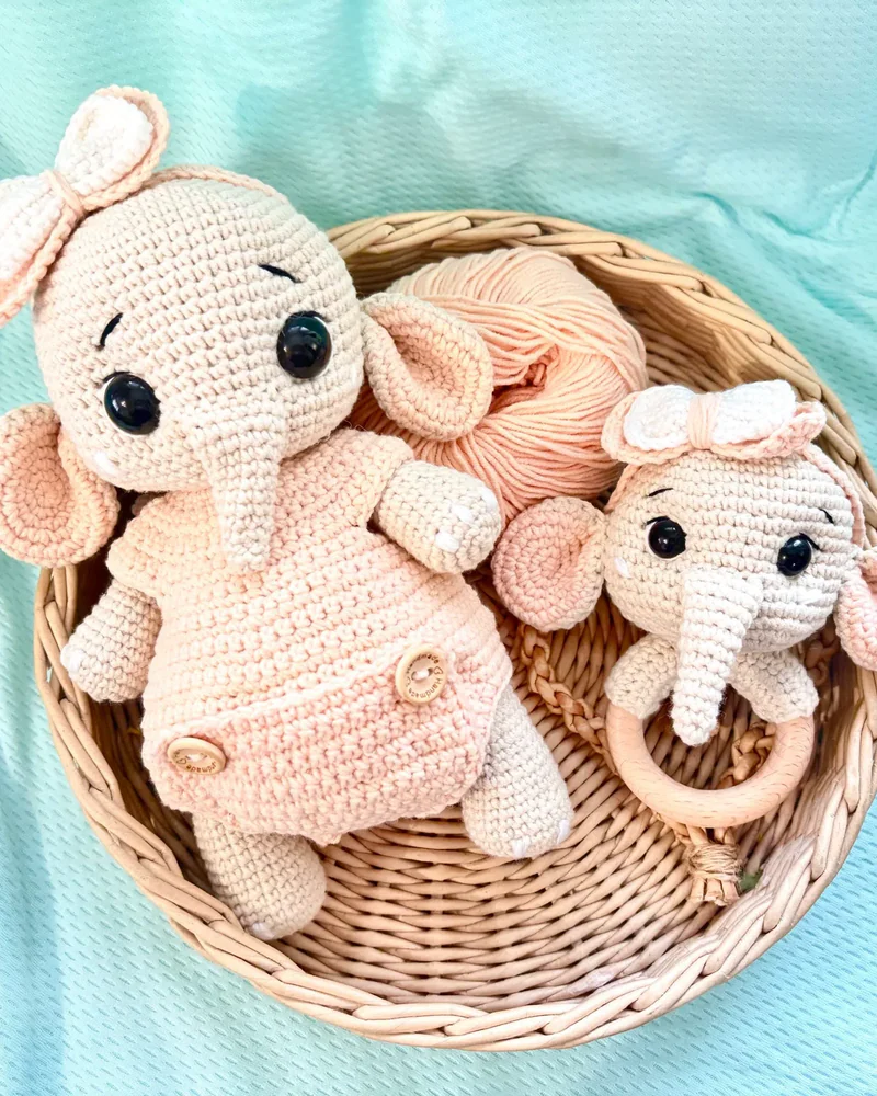 Игрушка и погремушка-грызунок — Розовый