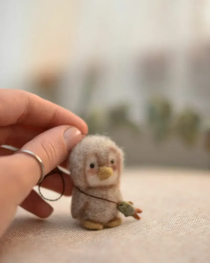 Мини-игрушки в кармашек: пингвин, мишка