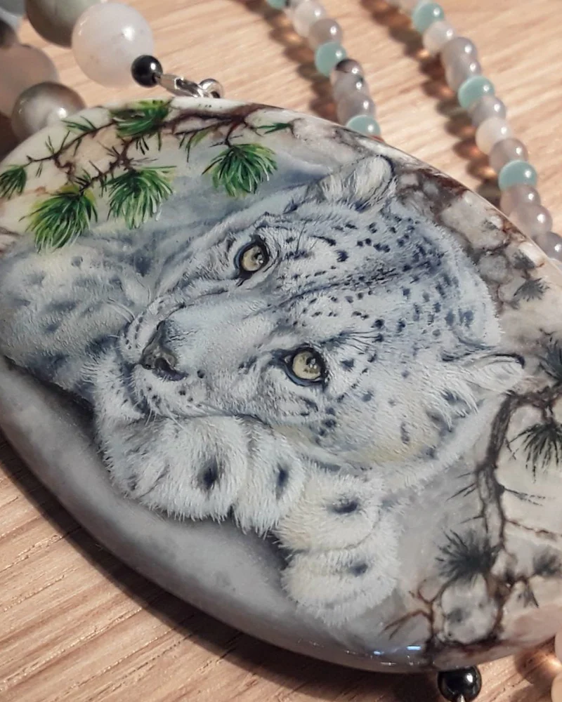 Кулон кулон-колье из агата