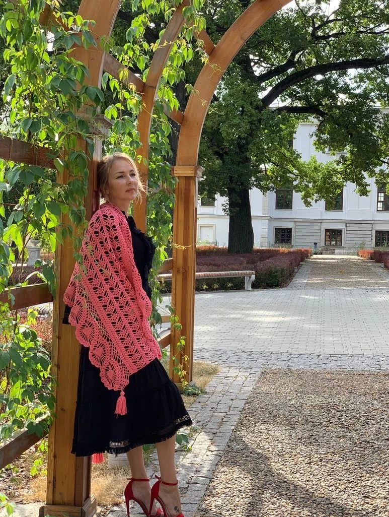 Палантины вязаные