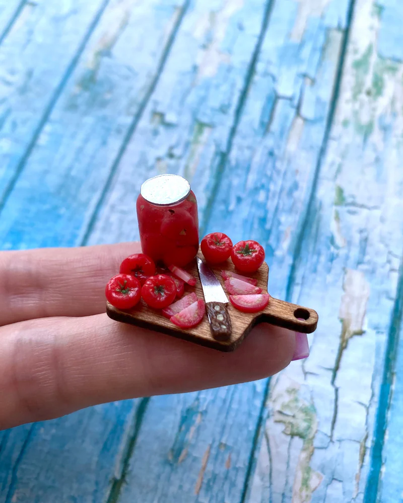 Кукольная Миниатюра «Томатные заготовки 🍅»