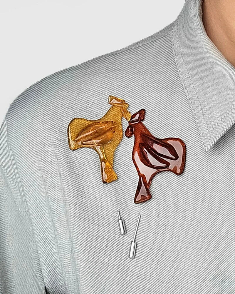 Карамельный петушок из стекла
