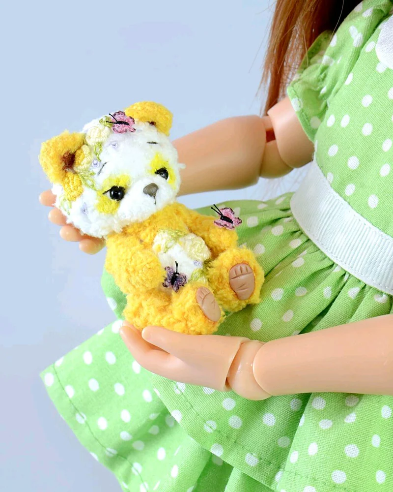 Миниатюрная игрушка из Alize Softy, 8–10 см — Базовое исполнение