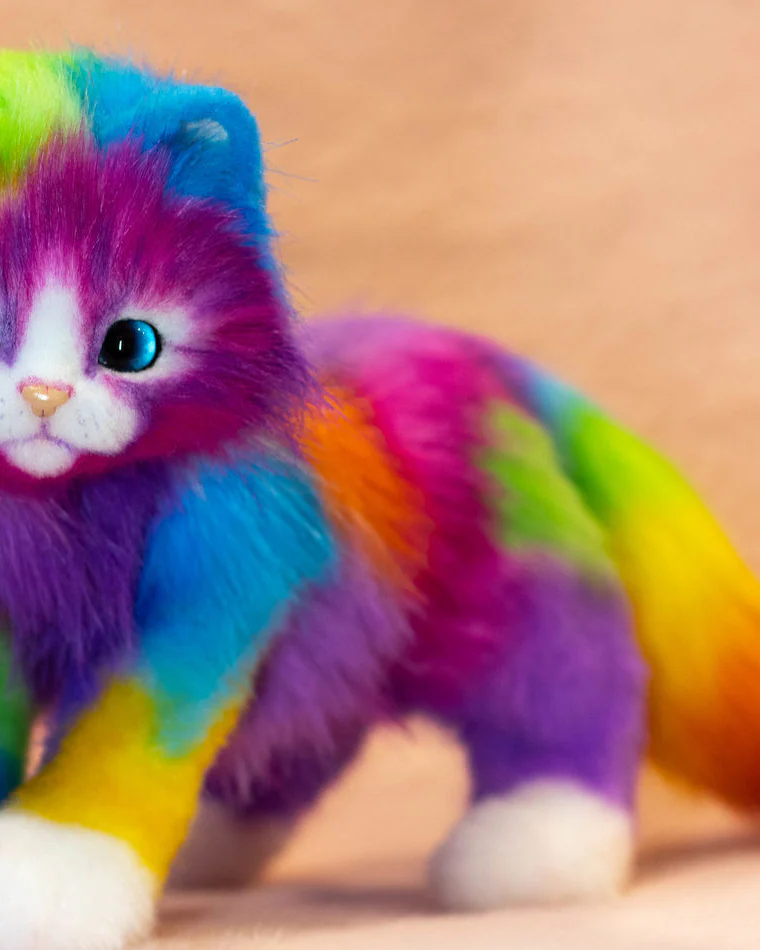 Радужная кошка