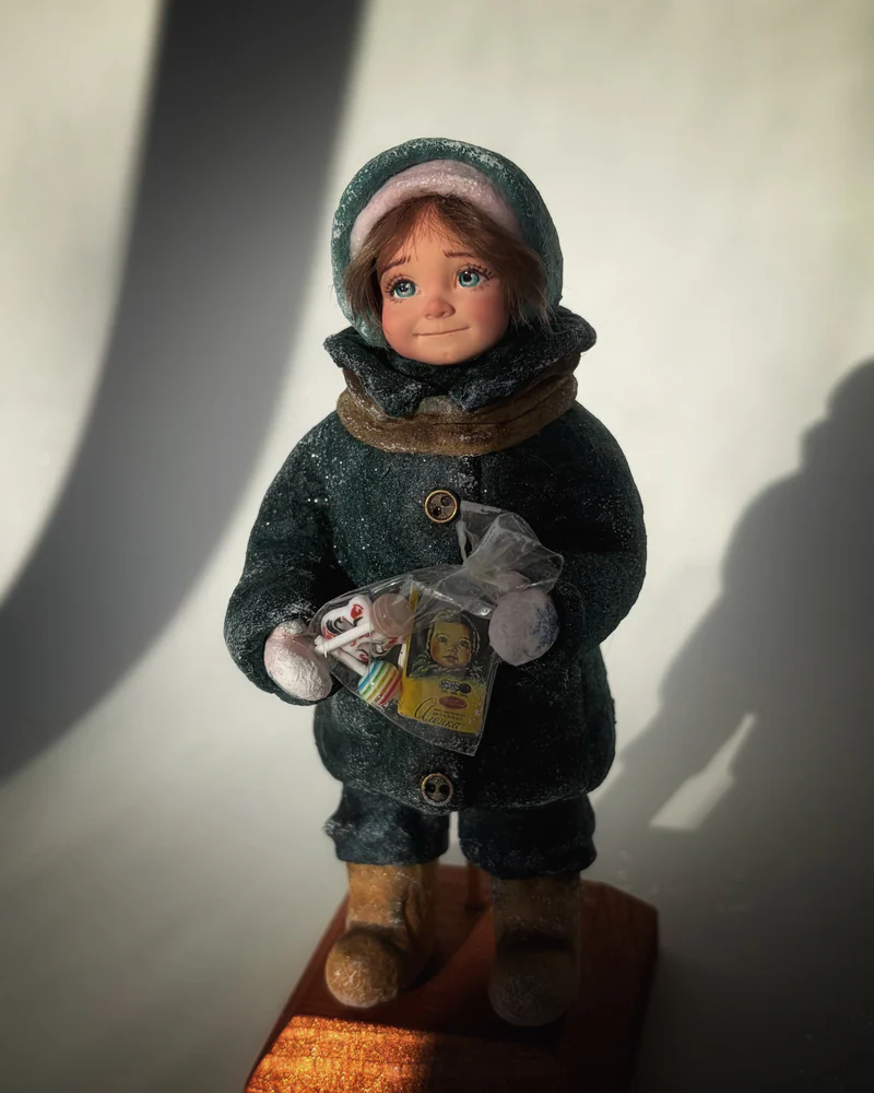 ватная елочная игрушка