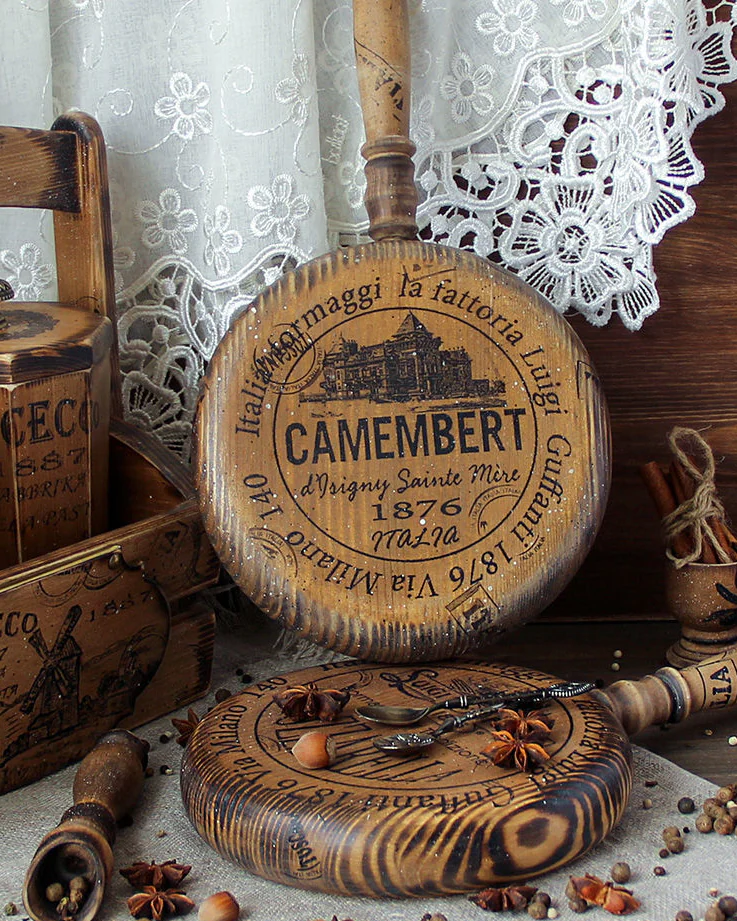 Сырная сервировочная доска с ручкой «Cammambert» — Основной