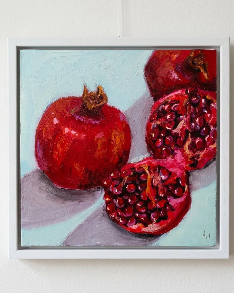 Картина маслом Гранат — размер 20*20