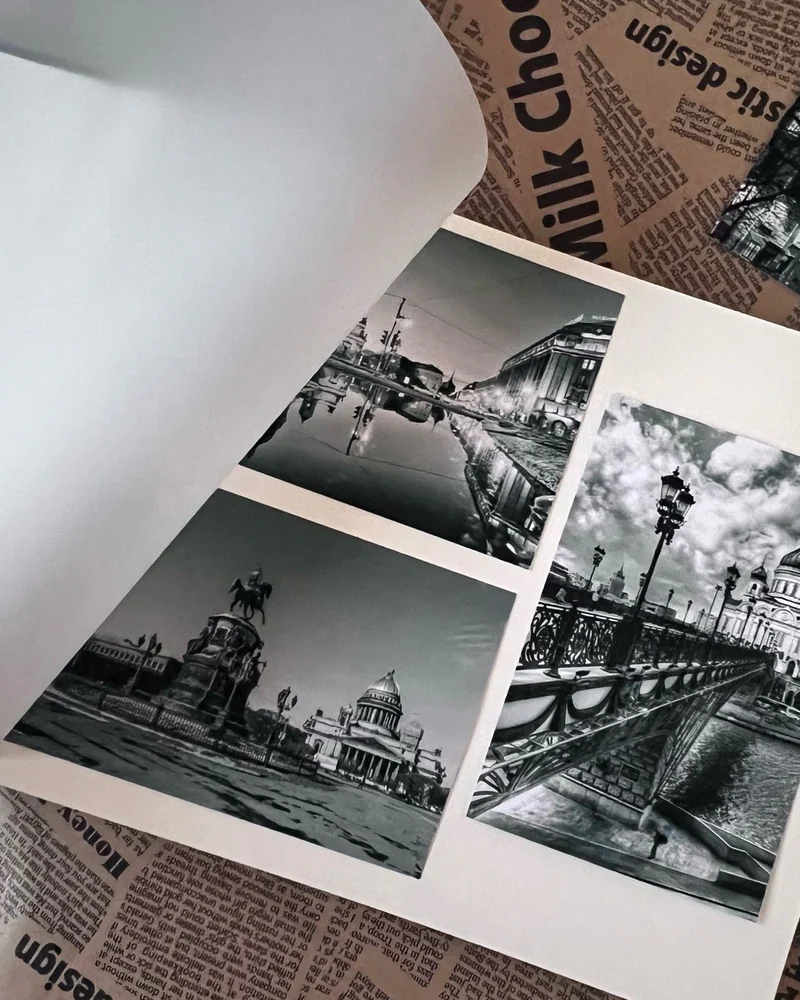 Свадебный фотоальбом — чёрный
