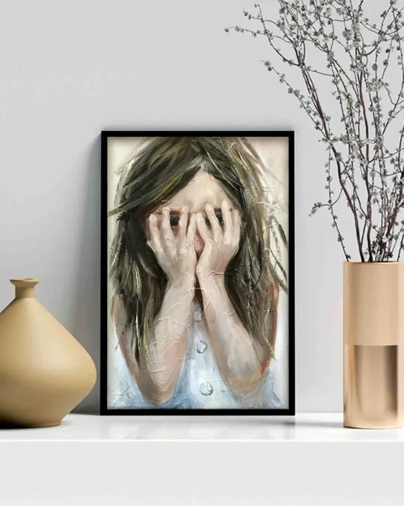 Маленькая девочка. Картина маслом 20×30 см — 20×30 см