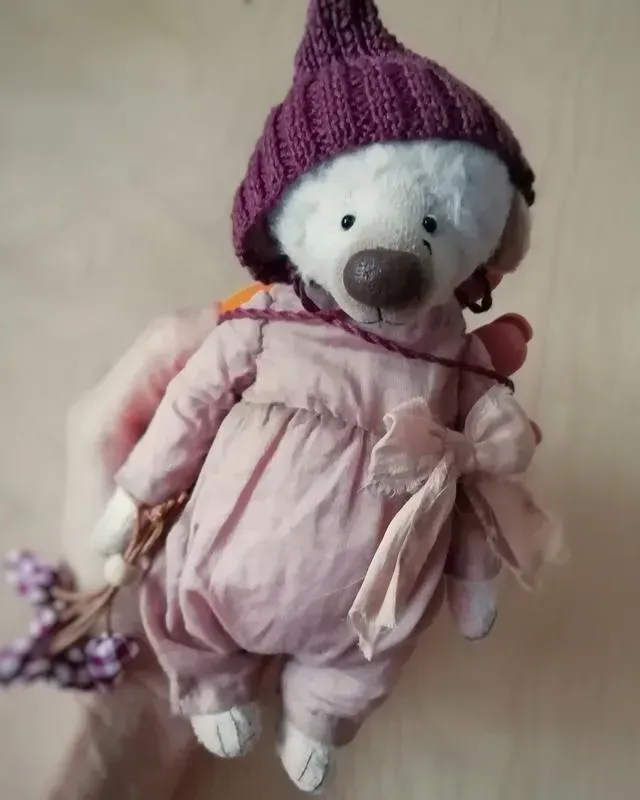 Мишка Тедди Жозель, белый, 17 см