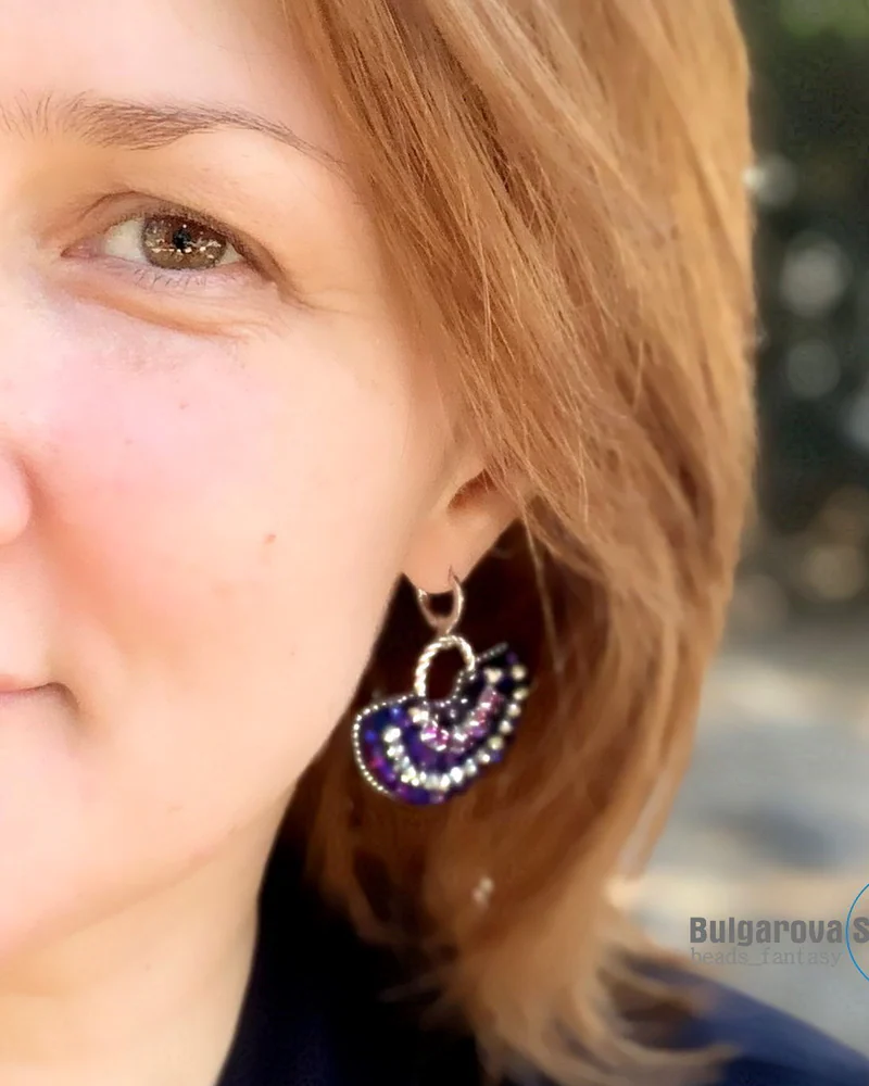 Фиолетовые серьги «Violet» — Основной