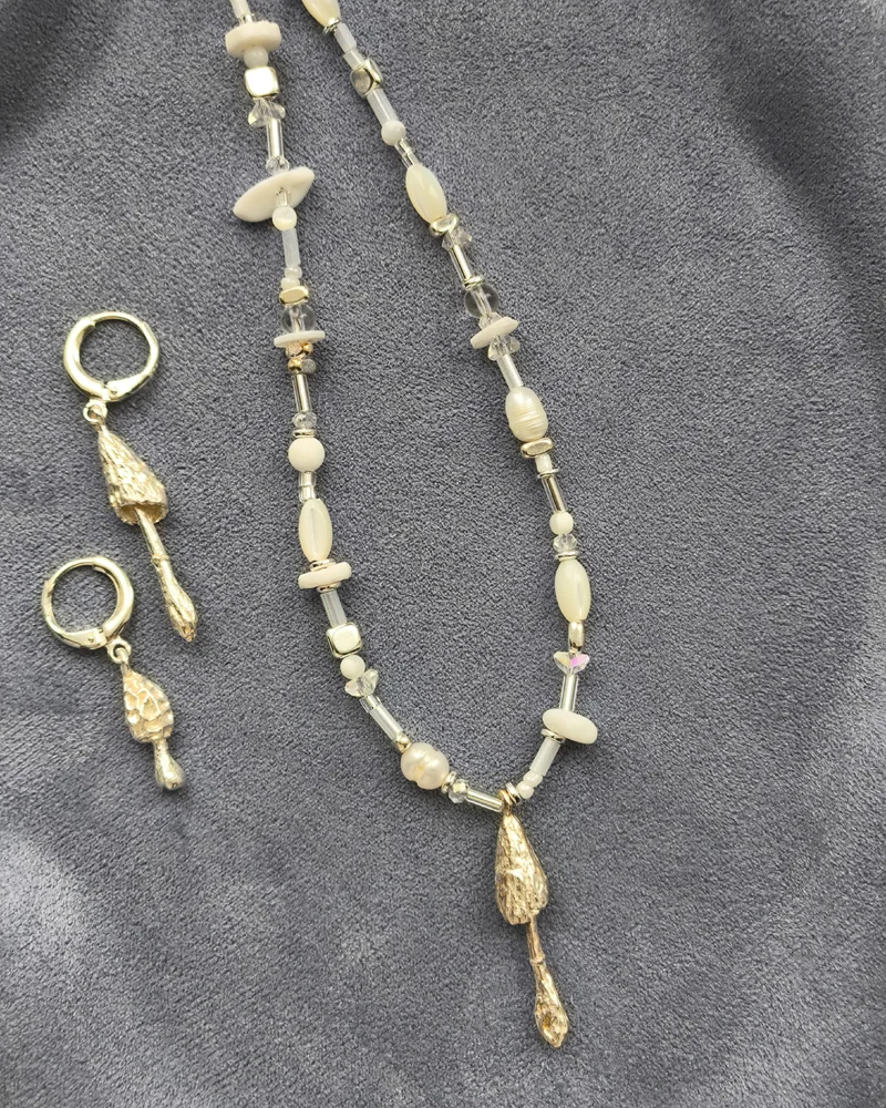 Серьги с грибами