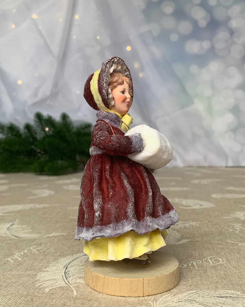 Ватная елочная игрушка