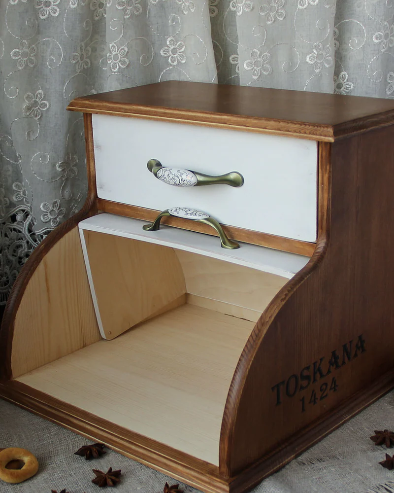 Хлебница из кедра/два отделения «Чиабатта на молоке» — Основной
