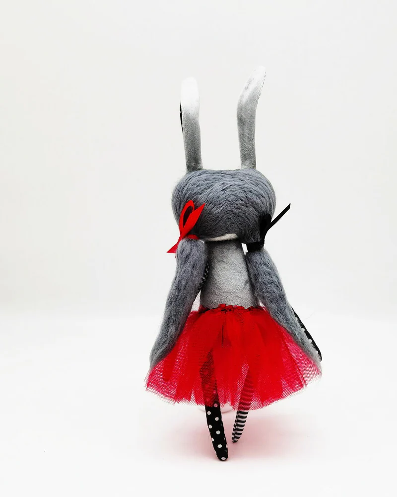 Чердачная кукла Заяц текстильный Чердачный монстр Сreepy doll Кролик