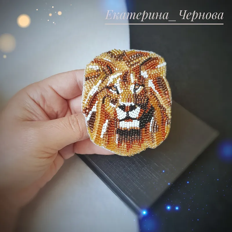 Брошь «Лев»
