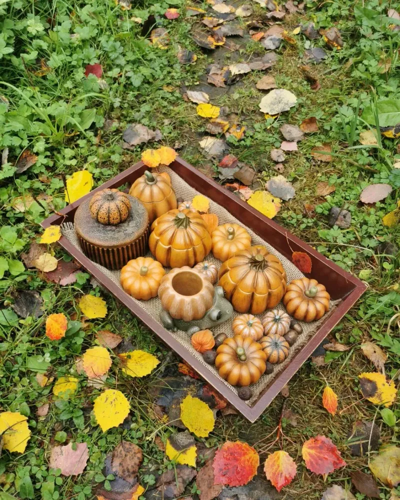 Шкатулка с тыквой