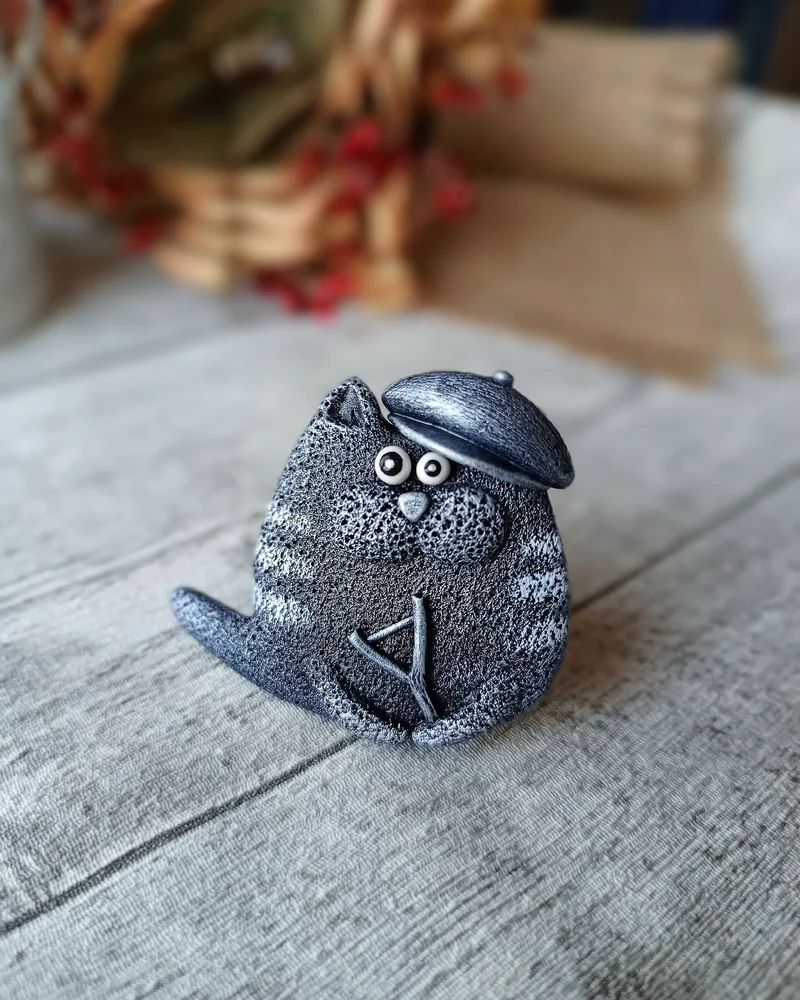 Брошь "Кот Квакин"