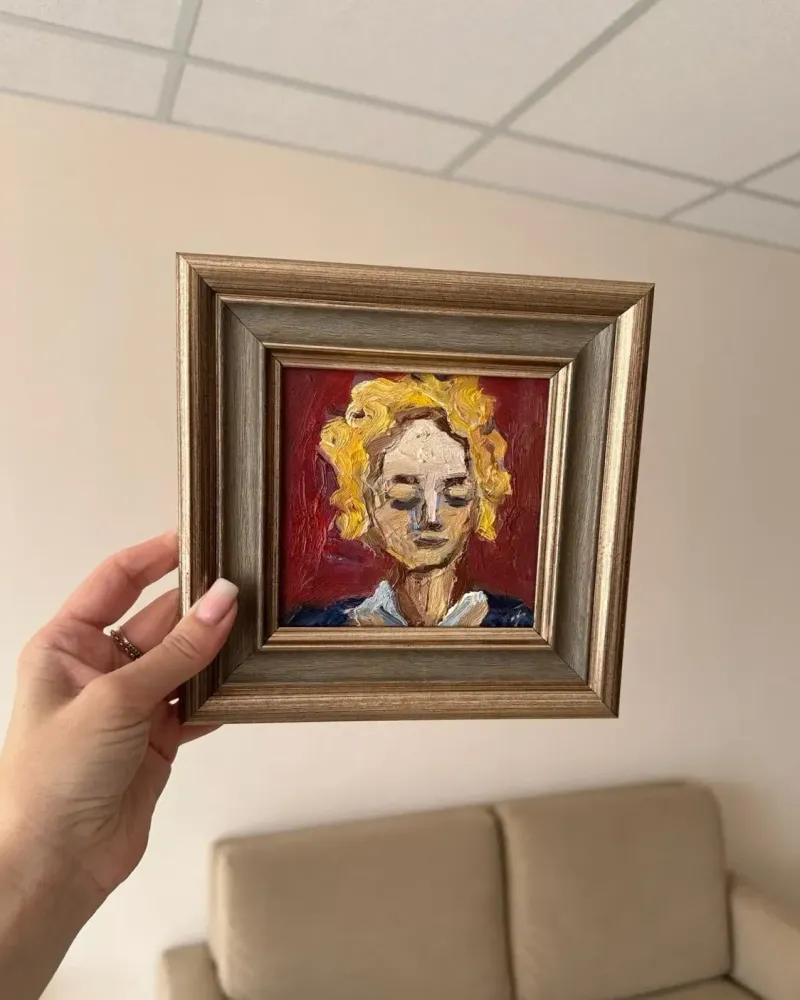 Картина маслом «Незнакомка»