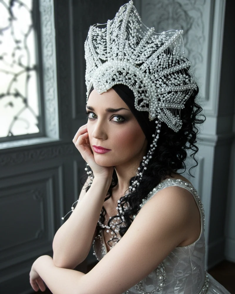 Корона Снежной Королевы/кокошник