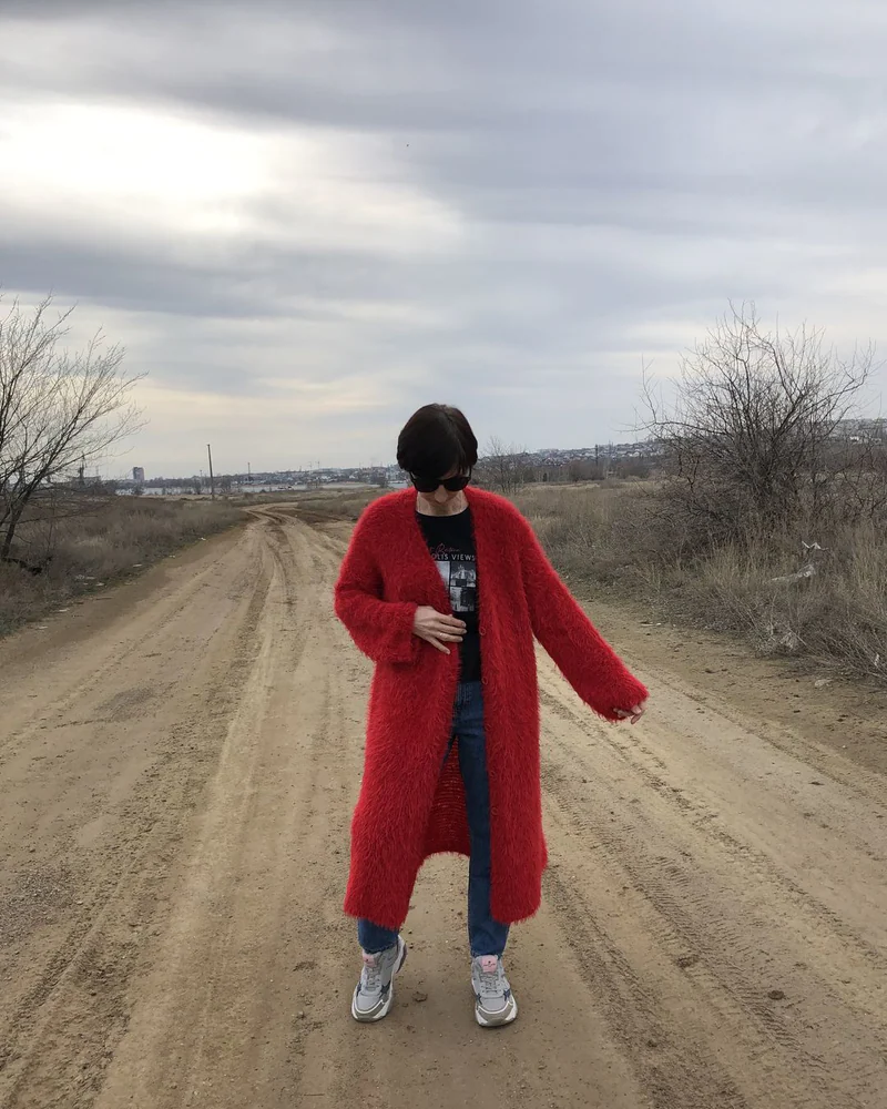 Кардиган красный — Красный кардиган