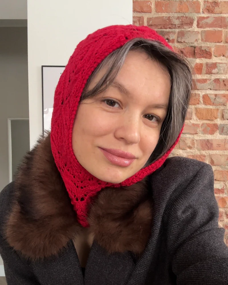 Капор ажурный «Узоры расписные»