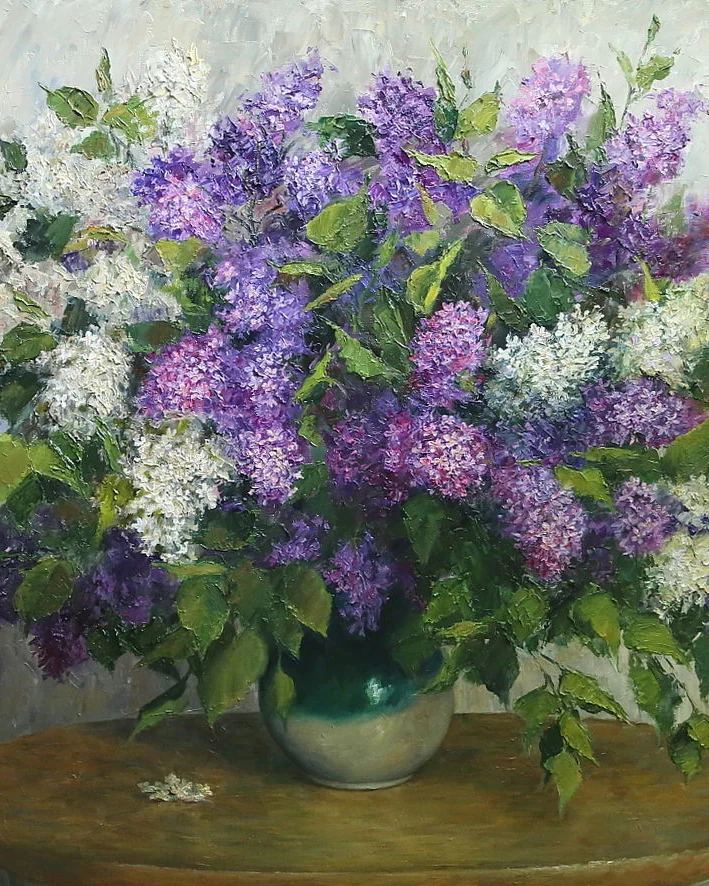 Картины с сиренью. Холст, масло. 2017 - 2018 гг