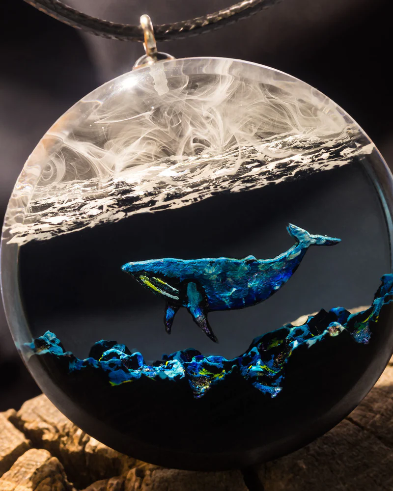 Кулон "Whale blue" — Основной вариант