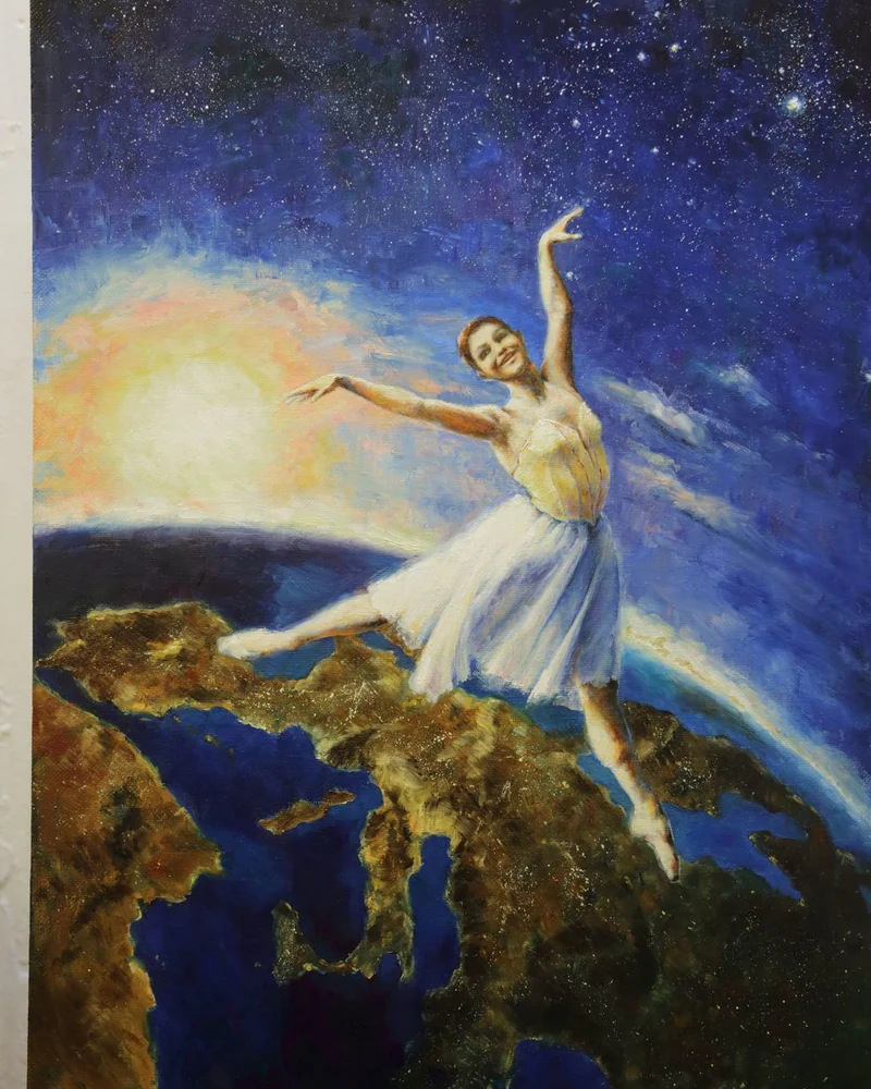 Per aspera ad astra. Холст, масло. 2018 г