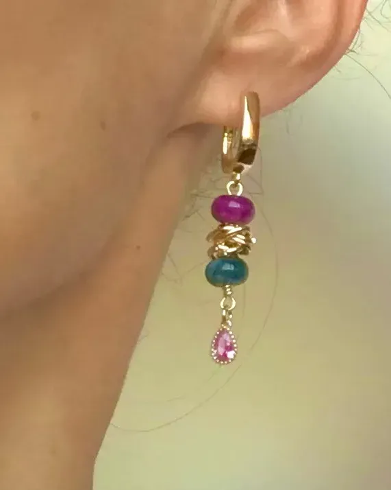 Браслет и серьги из агатов