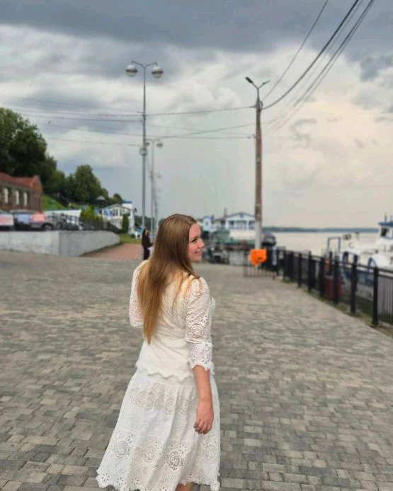 Хлопковое платье Ришелье
