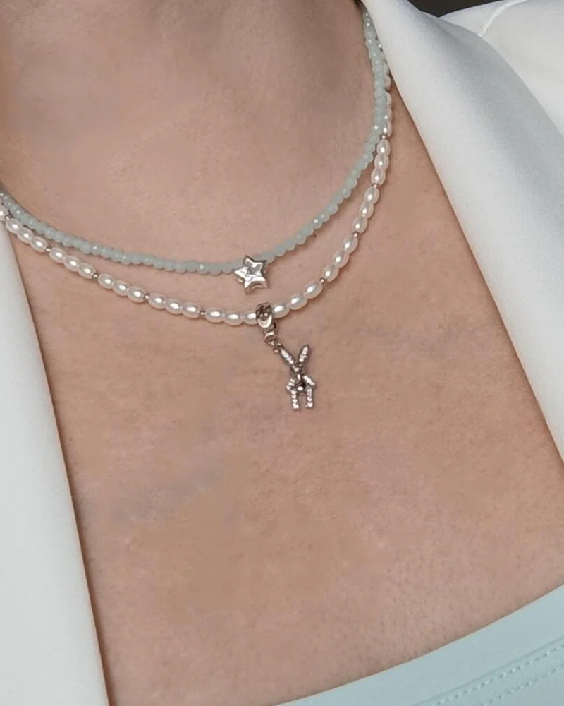 Сет из двух колье со звездой и подвесками