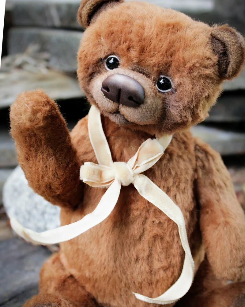 Тимоша.Коллекционный мишка тедди (коричневый)