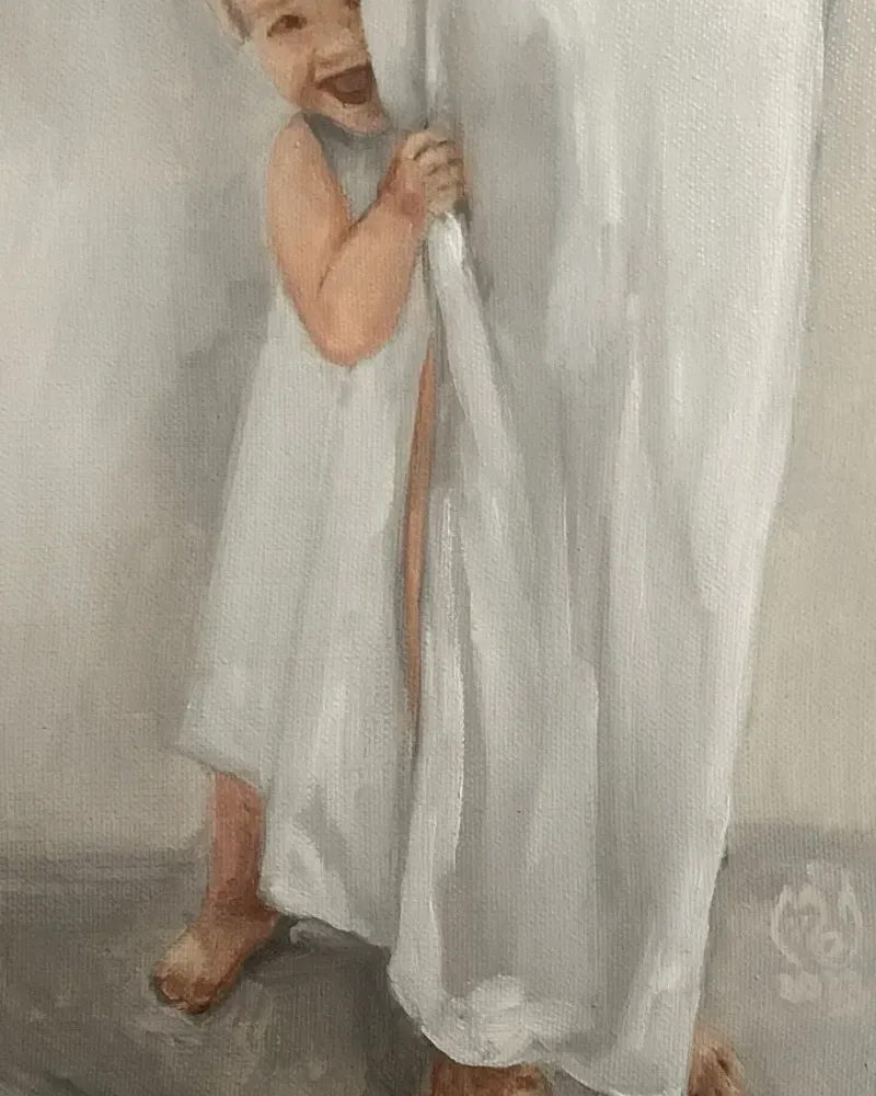 Мама. Картина маслом 20×60 см — 20×60 см