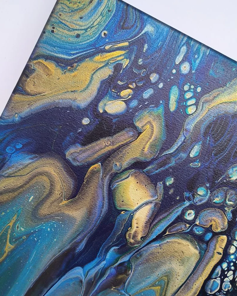 Картина жидким акрилом (fluid art) 40х40 см