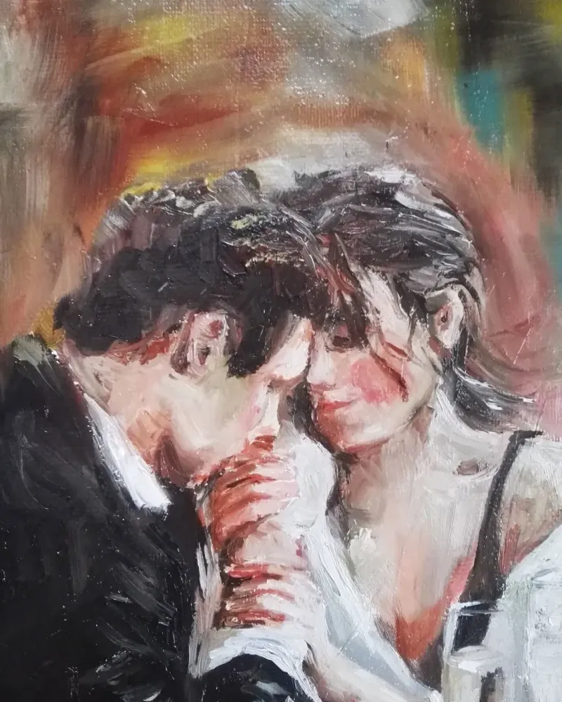 Свидание. Картина маслом 50×60 см — 50×60 см
