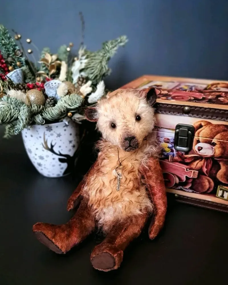 Мишка тедди Шурик, коричневый