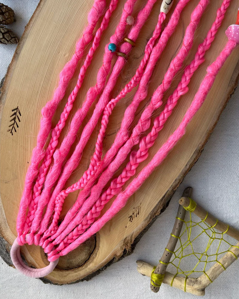 Дредорезинка «Pink”, афрорезинка
