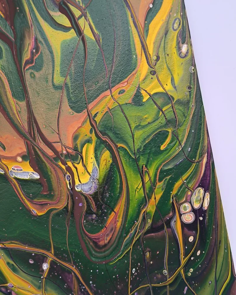 Картина жидким акрилом (fluid art) 30х50 см