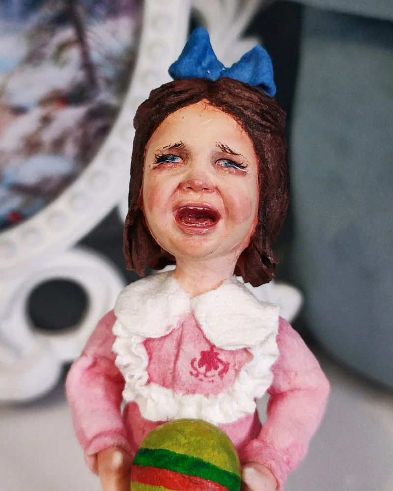 Ёлочная игрушка из ваты