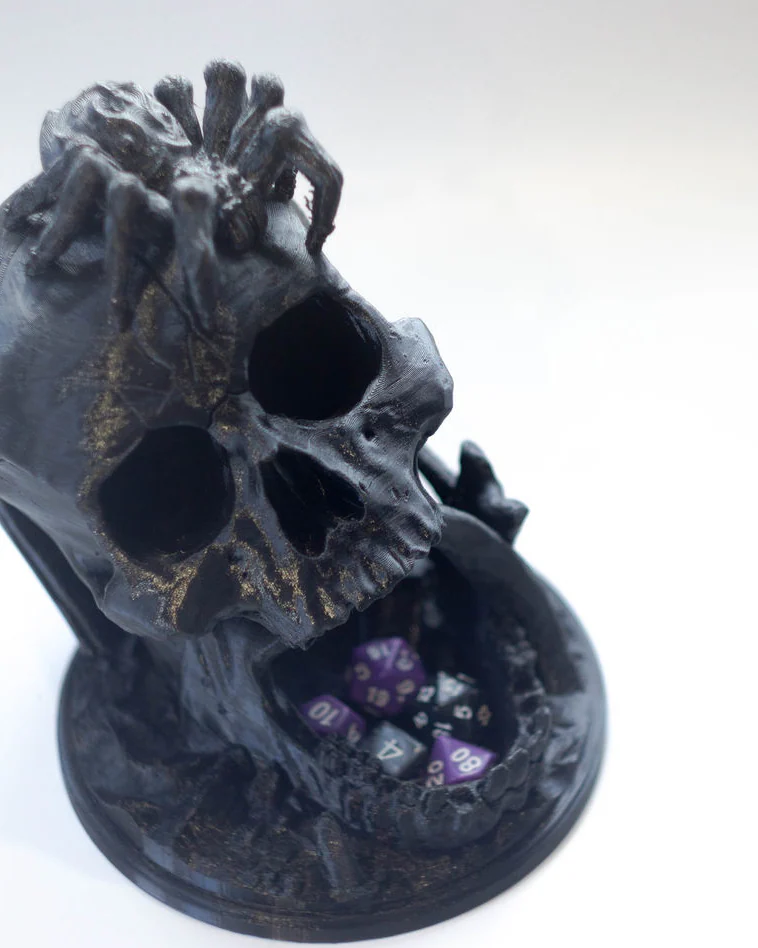 Дайстауэр "Череп с пауком" Dice Tower