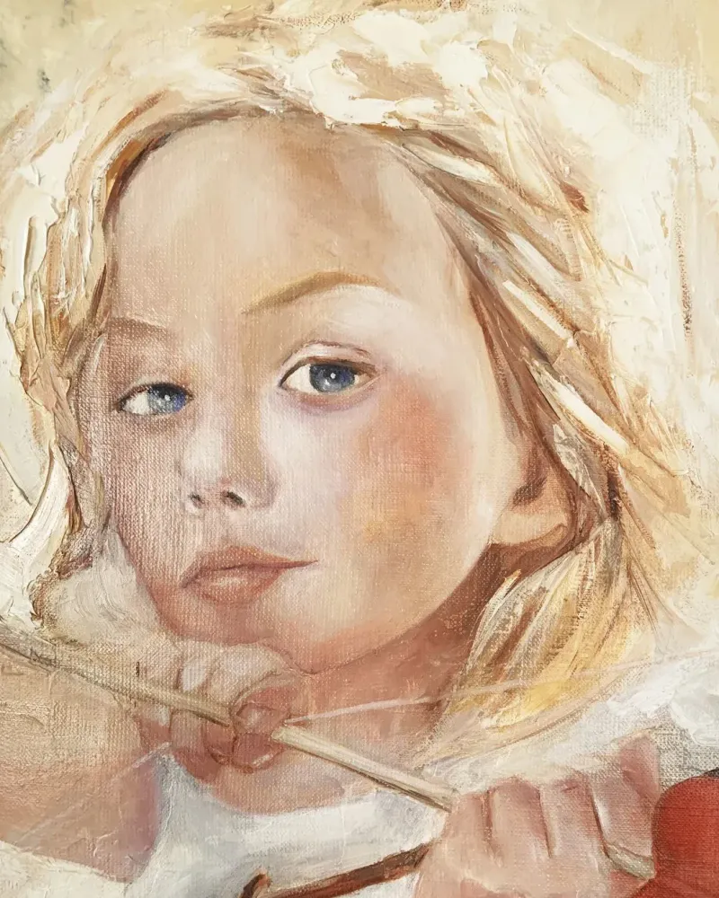 Ангел любви. Картина маслом 50×70 см — 50×70 см