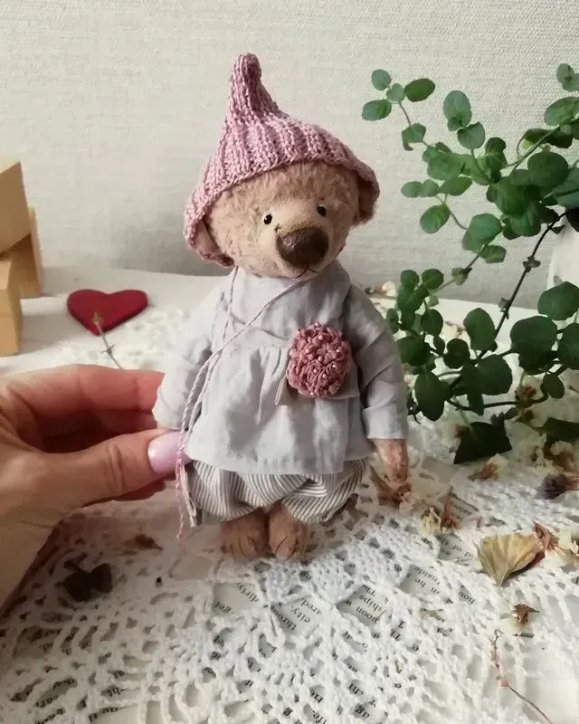 Мишка Тедди Софи, розовый, 17 см